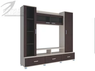 Современная стенка в гостиную Соло 8 Венге/Дуб молочный