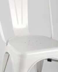 Стул TOLIX с высокой спинкой Белый матовый