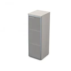 Шкаф со стеклянными дверьми ГЛОСС ЛИНЕ 9НП.017.6 Иворй / GLOSS LINE Ivory