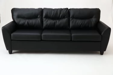 Диван трехместный Наполи Премиум Д3 Санторини 401 (черный) Категория 1