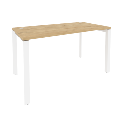 Стол рабочий на П-образном м/к ОНИКС О.МП-СП-3.7 Тиквуд Светлый/Белый / ONIX O.MP-SP-3.7