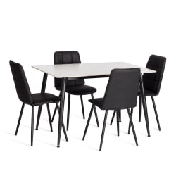 Стул обеденный Asti TREND, экокожа, черная, 47х54х86 см