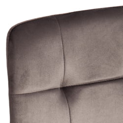 Металлический стул CHILLY (mod. JSC-220) Велюр/металл , 44,5х52,5х88 см, Dark grey (темно-серый) HLR24 / белый