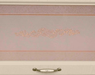 Шкаф-витрина кухонный (с системой плавного закрывания) Оливия 71.09.1