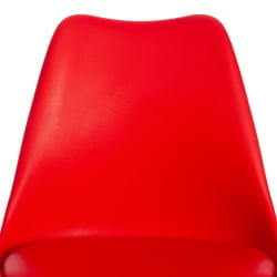Стул TULIP (mod. 73) / 1 шт. в упаковке дерево/пластик/ПУ, 48.5*52.5*83cм, красный