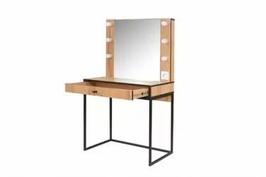 Трюмо Берген 2 Дуб Крафт Золотой Черный