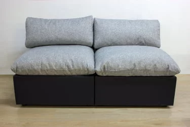 Диван двойной Кубэ без подлокотников модульный тафт / taft