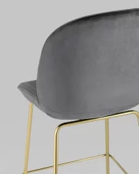 Стул барный Beetle gold Серый