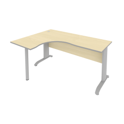 Стол криволинейный левый Riva ПЛ.СА-4 Л Клен/Металлик