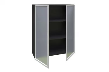 Шкаф кухонный 800 высокий со стеклом Шервуд ЛД 281.461.000.041 Черный