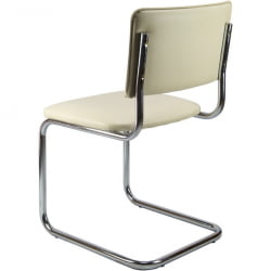 Кресло офисное Сильвия хром Бежевое