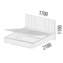Кровать с подъемным механизмом Николь 901.21