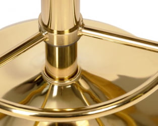 Табурет барный ДОБРИН БРУНО ГОЛД (серый велюр (МДЖ9-75)) 2 шт / DOBRIN BRUNO GOLD (MJ9-75))