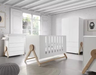 Кроватка 140x70 Micuna Swing Big White/Waterwood