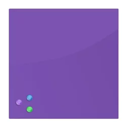 Доска магнитно-маркерная стеклянная BRAUBERG 45х45 см Фиолетовая