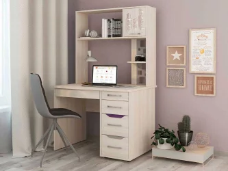 Стол с надстройкой Мегаполис 55.26.1 Сосна Астрид