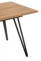 Стол раздвижной Диего 120-160 Дуб Корбридж_БЕЛЫЙ