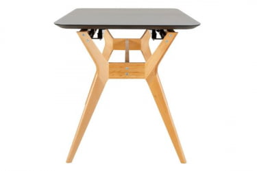 Стол раскл. Нарвик Glass 120-150 Automatic Natur/Dark matte glass