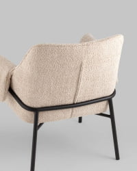 Кресло лаунж Бесс альпака Бежевый