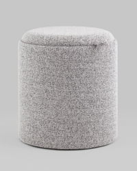 Пуф-столик с ящиком Хюгге S букле серый