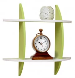 Полка навесная №4 Белый/Лайм