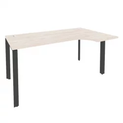 Стол эргономичный правый на П-образном м/к ONIX O.MP-SA-1R Денвер Светлый/Антрацит