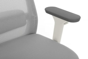 Кресло Ворк В-218C ВХИТЕ Светло-серый / Work W-218C WHITE