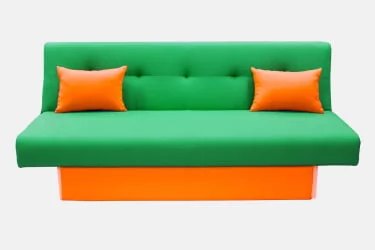 Диван MANGO 4 (2 категория) Зеленый Оранжевый