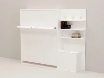 Откидная кровать с полкой Смарт 1 К 1400+П правая Венге