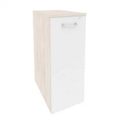 Тумба высокая выдвижная приставная / опорная ONIX O.VTPO-7 Денвер Светлый/Белый