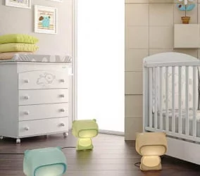 Комод Micuna Sweet Bear пеленальный B-970 white матрасик stars grey