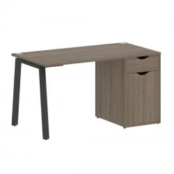 Стол письменный ХОМЕ ОФФИCЕ ВР.СП-3-138.1.А Вяз Благородный/Антрацит металл / HOME OFFICE VR.SP-3-138.1.A