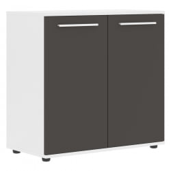 Шкаф с глухими малыми дверьми ЕДИС ЕЛCС 85.1 Мокко Белый Белый / EDIS ELCS