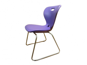 Стул универсального назначения АУРА Л (рост 6) Фиолетовый/Каркас полимерный хром / AURA L