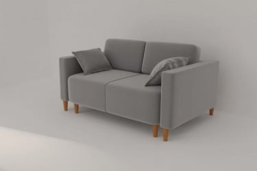 Офисный диван Ультра (Berhouse) Цвет фасада: Левис 08 велюр; Тип: Прямой; Материал фасада: Металл/Велюр