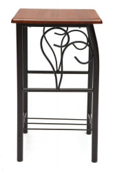 Тумба прикроватная PICCOLO Черный/красный дуб