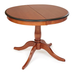 Стол раскладной Siena ( SA-T4EX) дерево гевея/мдф, 90+30х90х75см, MAF Brown