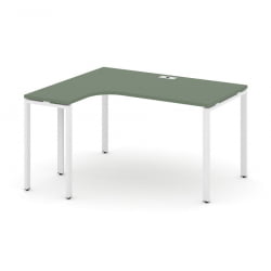 Стол эргономичный левый CОНCЕПТ CН.ОСА-002(Л) Кобо Белый / CONCEPT CN.OSA-002(L)