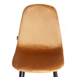 Стул BREEZE (mod. JSC-58) Велюр/металл , 44 х 53 х 86 см, brown (коричневый) HLR12 / черный
