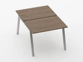 Л-образный металлический каркас с траверсами Deka 73.145.10 К Металлик матовый муар