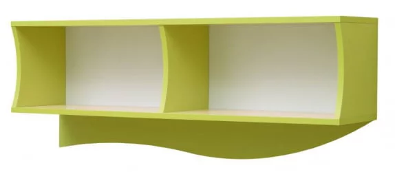 Полка навесная Юниор-11.3 Дуб молочный/Ярко-розовый