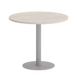 Стол журнальный круглый HOME OFFICE VR.SP-5-90.1 Денвер Светлый/Серый металл