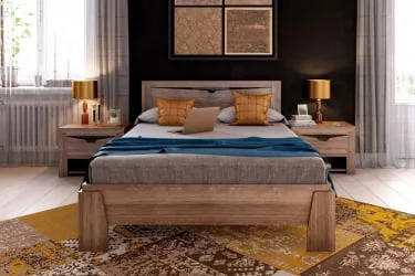 Кровать Соренто 1600 Дуб Стирлинг