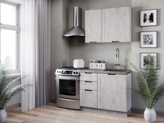 Шкаф кухонный 800 высокий Джамис ЛД 296.460.000.029 Белый белый камень