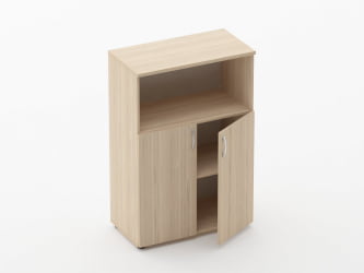 Шкаф средний полуоткрытый Glassy 6.12.121 Венге