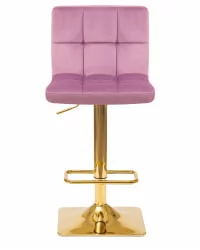 Стул барный DOBRIN GOLDIE Пудрово-сиреневый велюр MJ9-52