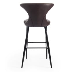 Стул барный FLAIR BAR (mod. 9018) экокожа/металл, 60 х 56 х 106 см , коричневый 1/черный