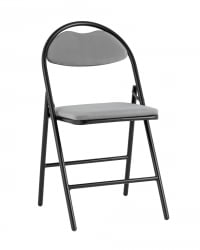 Складной стул Hagen black велюр Серый