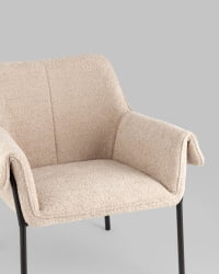 Кресло лаунж Бесс альпака Бежевый