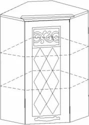 Шкаф угловой Тиффани 19.20